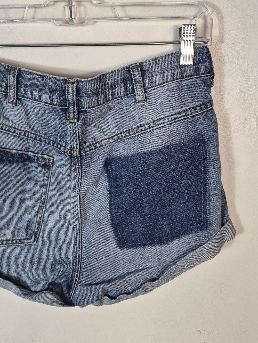 Topshop Moto Rosa Jean Shorts Blue Size 6 - Picture 6 of 11